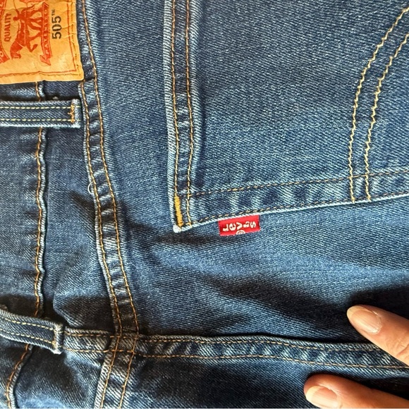 Levi's Men's Straight Jeans in Deep Blue Size 38/30 - Picture 4 of 6